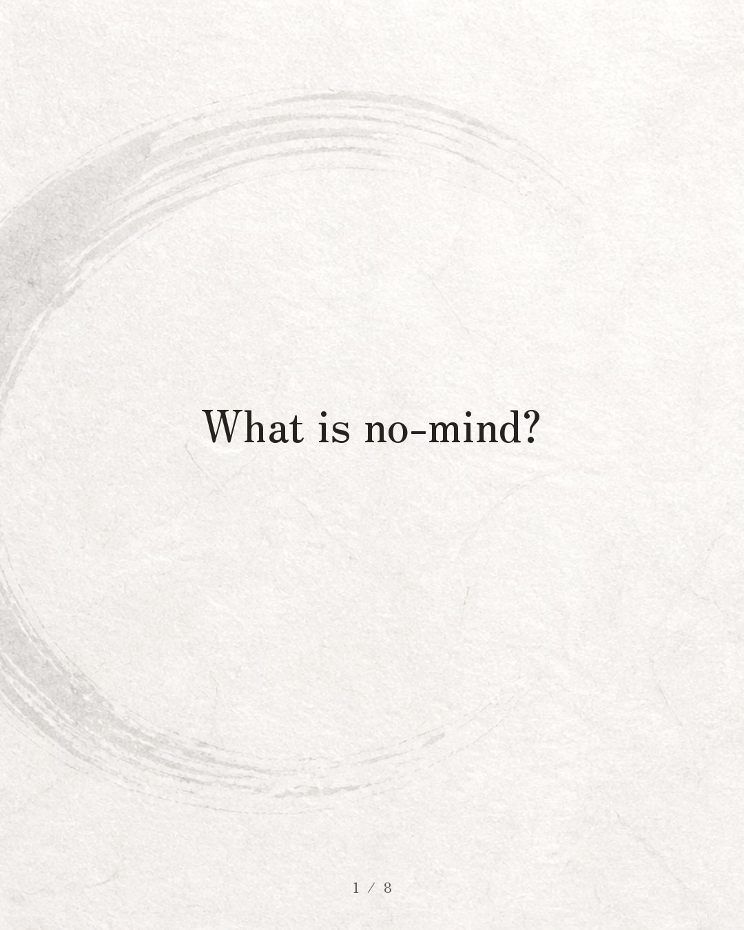 Slide 1 — no-mind (meditation)